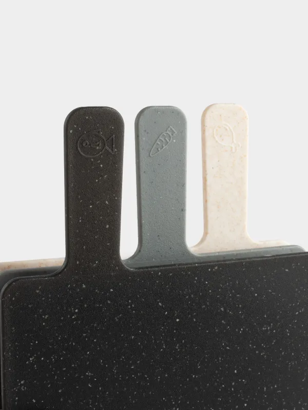 Кесу тақтасы, 32х20 см, 3 дана, стендте, пластик, сұр/сарғылт/қара, Speck, image-4