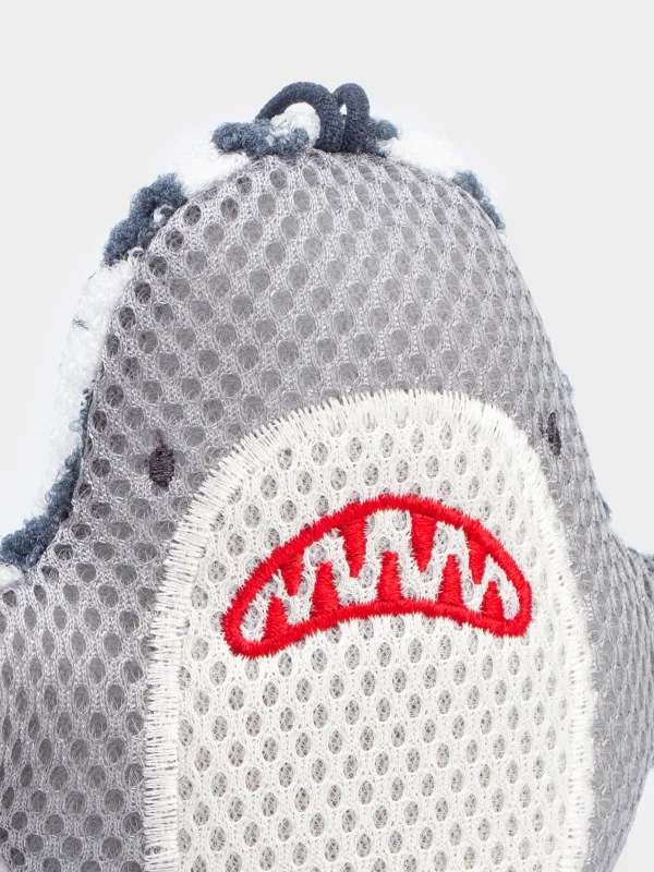 Дене жууға арналған жөке, 11х15 см, балаларға арналған, полиэстер/нейлон, сұр, акула, Aquatic animals, image-4