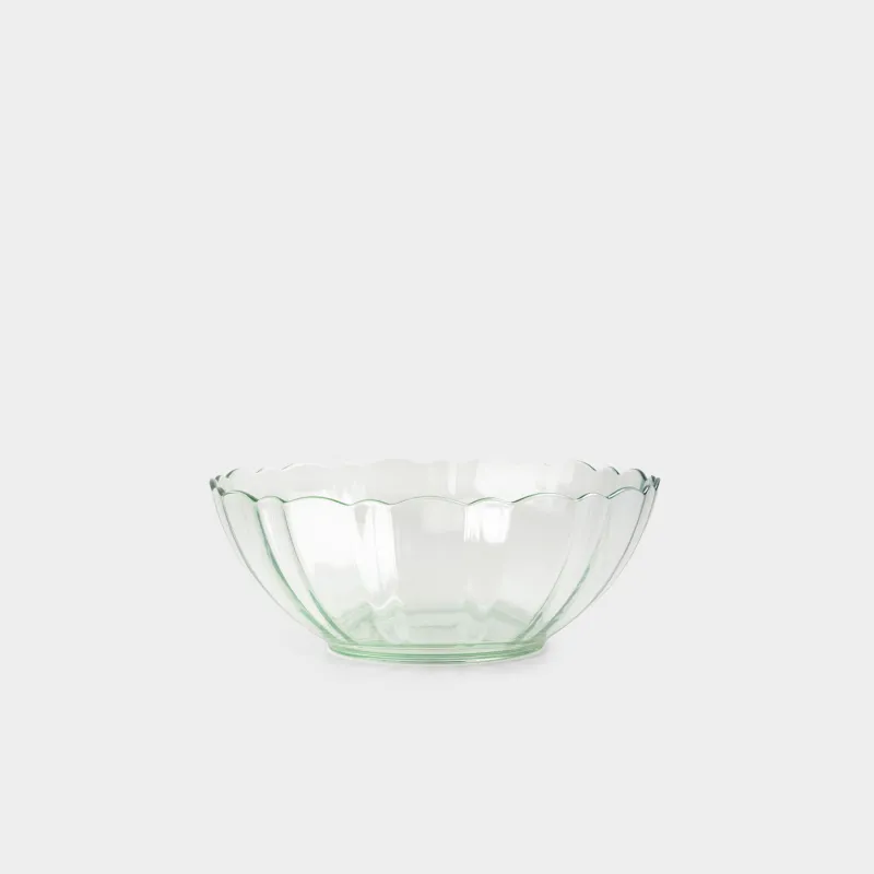 Салат ыдысы, 20х8 см, 1,3 л, шыны, жасыл, Nelton color