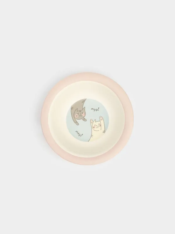 Тарелка суповая, 16х4 см, Коты, Pretty friends, image-1