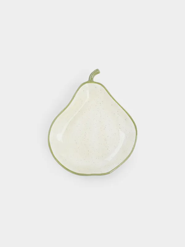 Блюдо, 20х16х4 см, в крапинку, Груша, Crumple fruits, image-0