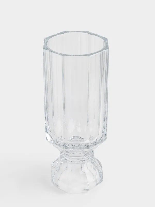 Гүл вазасы, 36 см, шыны, Қырлар, Terlano, image-1