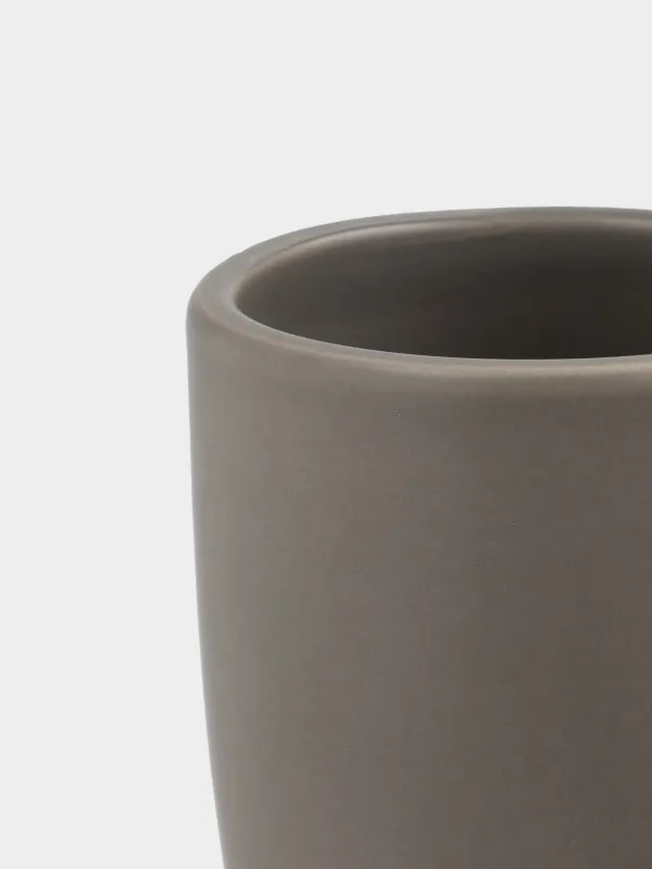 Жуынатын бөлмеге арналған стақан, 10 см, керамика, сарғылт-қоңыр сұр, Giza, image-2