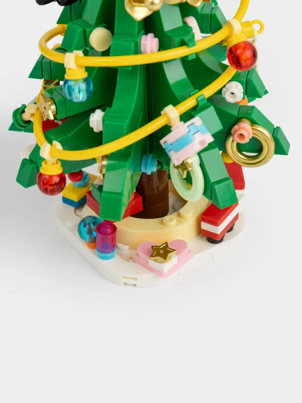 Конструктор, 19х11 см, 372 детали, пластик, цветной, Елочка, Hobby kids, image-1