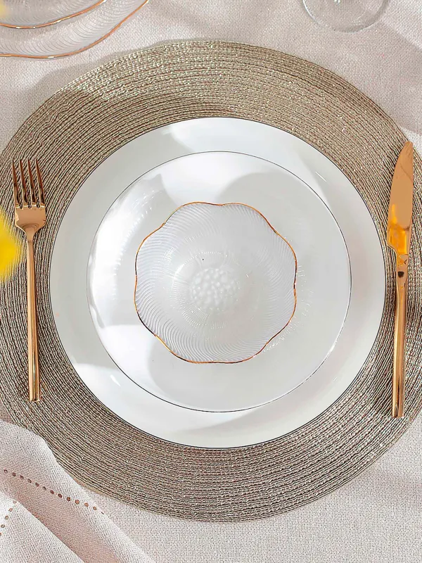 Аспап астындағы майлық, 38 см, полиэстер, дөңгелек, шампань, Rotary shine, image-4