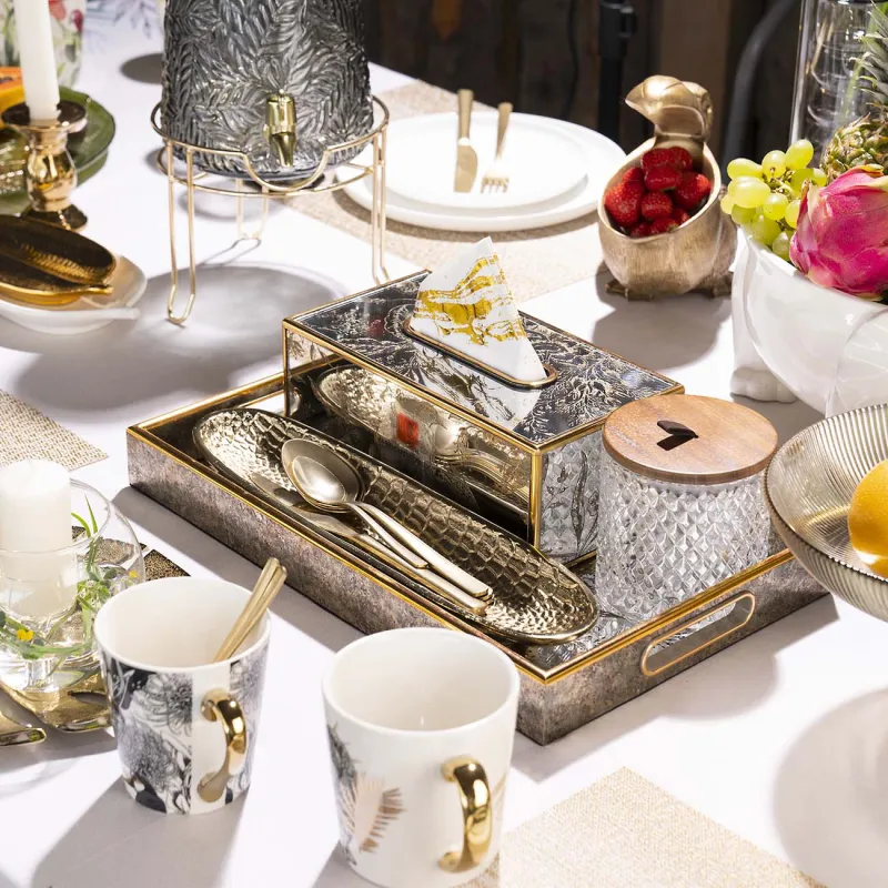 Қағаз майлық қорабы, 25х13 см, пластик/шыны, айна, Құс, Bluebird, image-2