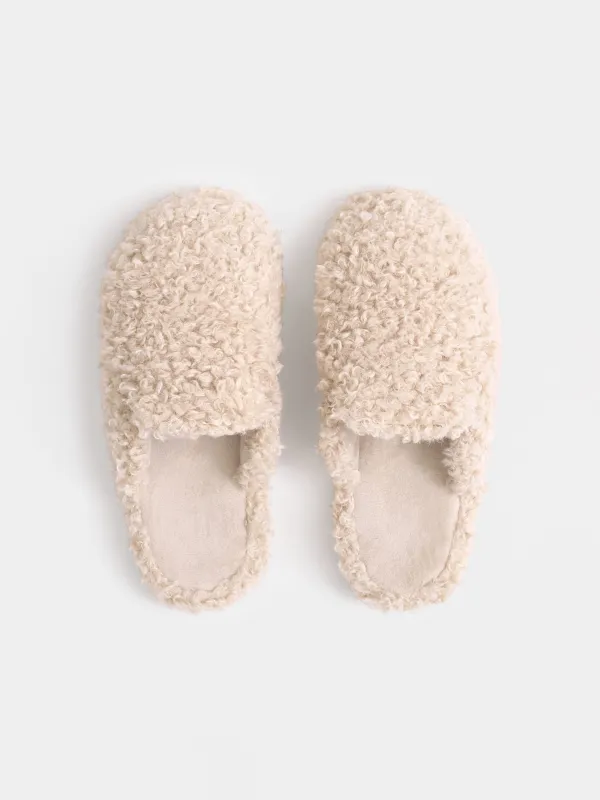 Әйелдер тәпішкелері, үйге арналған, өлшемі 36-37, полиэстер/микрофибра, құмды, Chain, image-1