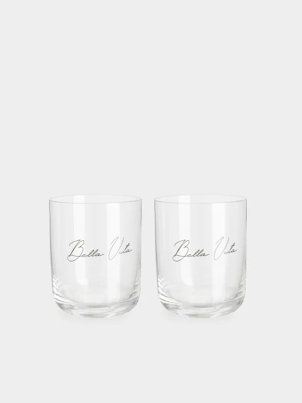 Стақан, 10 см, 380 мл, 2 дана, хрусталь шыны, Bella Vita, Foligno, image-0