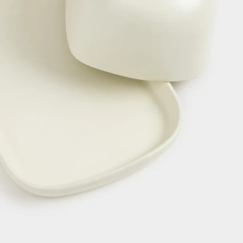 Май ыдысы, 18 см, керамика, тікбұрышты, сарғылт-қоңыр, Laneri, image-1