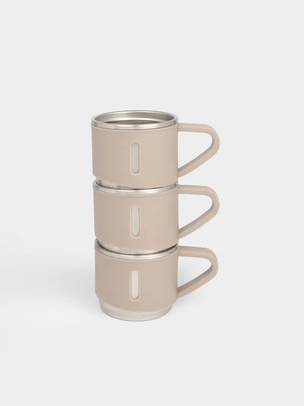 Набор для напитков, 3 перс, 4 пр, дорожный, термос 500 мл, сталь/пластик, бежевый, Electrum, image-5