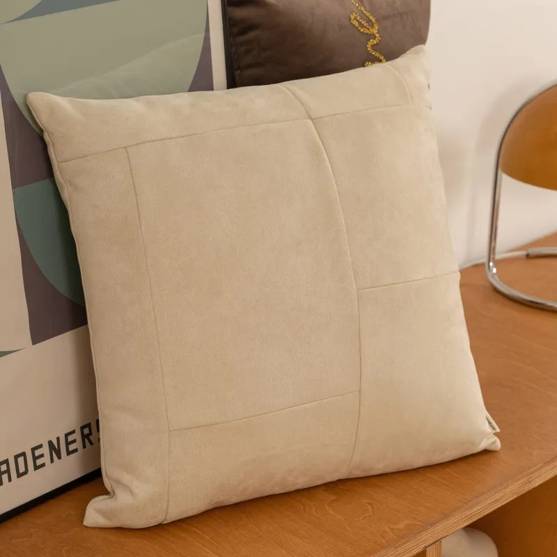 Подушка декоративная, 45х45 см, полиэстер/спандекс, песочная, Neutral