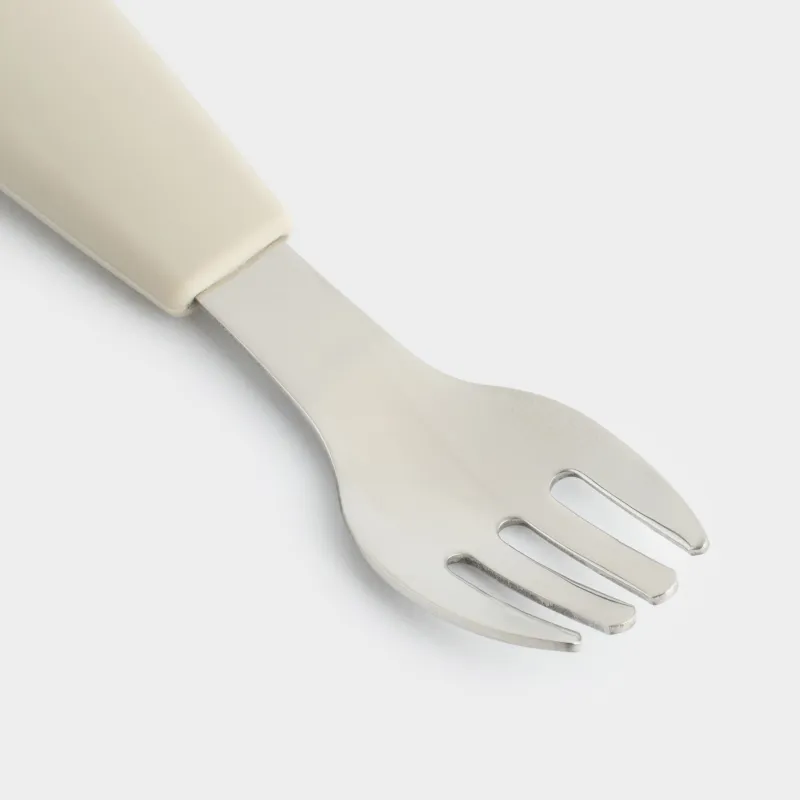 Балаларға арналған шанышқы, 14 см, болат/силикон, сұр, Kiddy, image-3