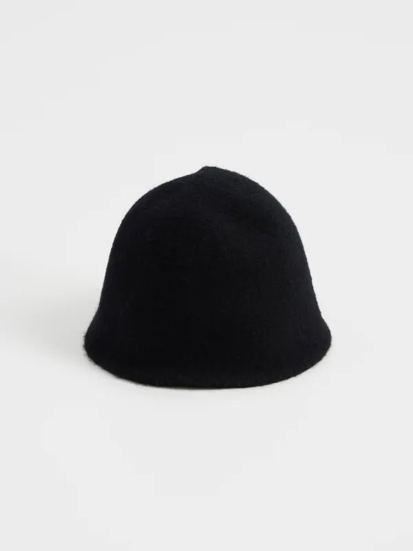 Шляпа, 58 см, единый размер, демисезонная, шерсть/нейлон, черная, Hats, image-0