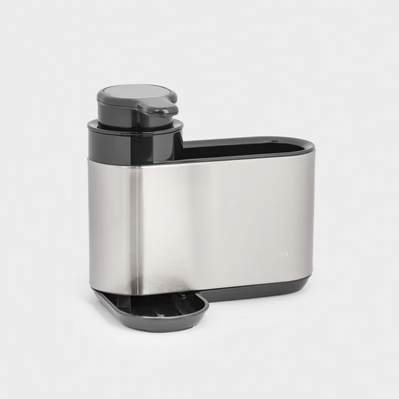 Диспенсер для моющего средства, 250 мл, органайзер, сталь/пластик, Classic