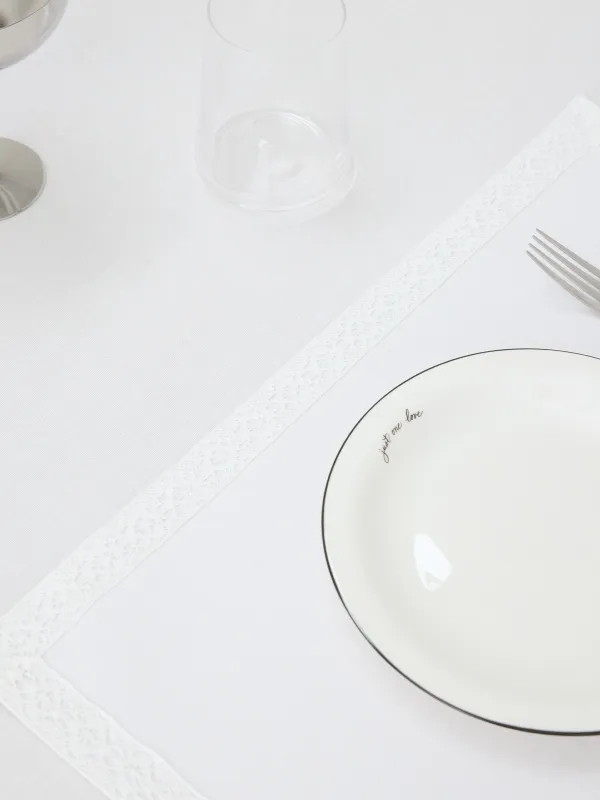 Салфетка под приборы, белая, Comely lace, image-3