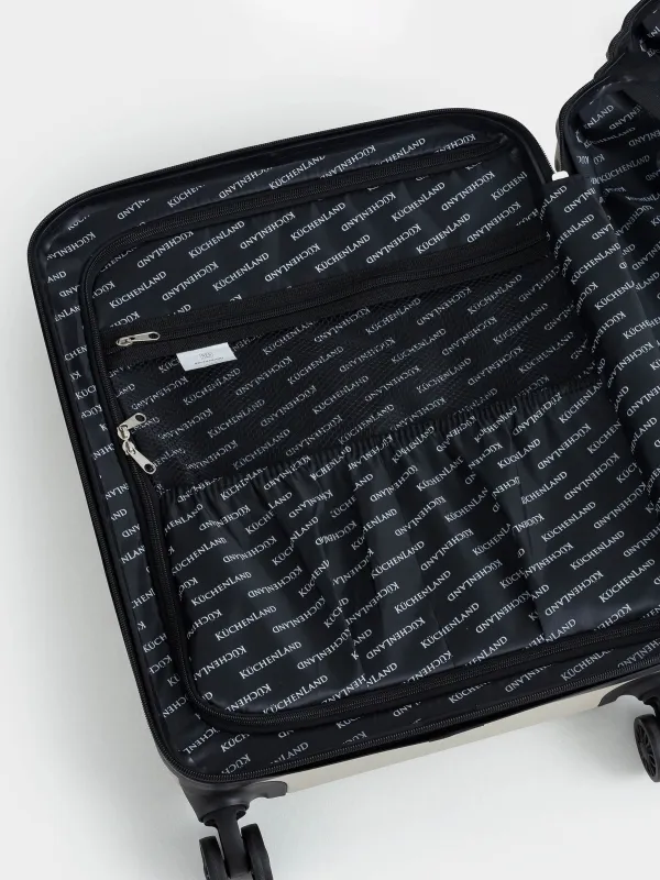 Чемодан M, 45х25х67 см, 3,4 кг, с замком, пластик, графитовый, Travel comfort, image-13