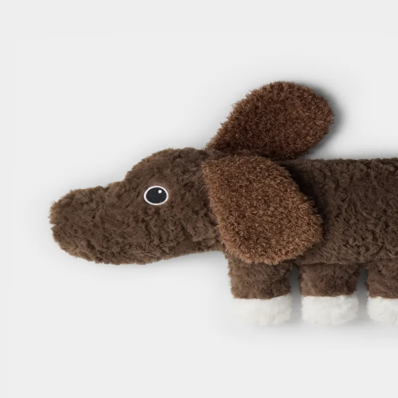 Подушка декоративная, 50х28 см, полиэстер, коричневая, Собачка, Dog toy, image-2