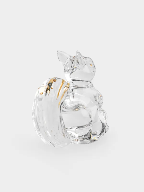 Мүсінше, 5 см, шыны, алтын түстес, Тиін, Vitreous, image-3