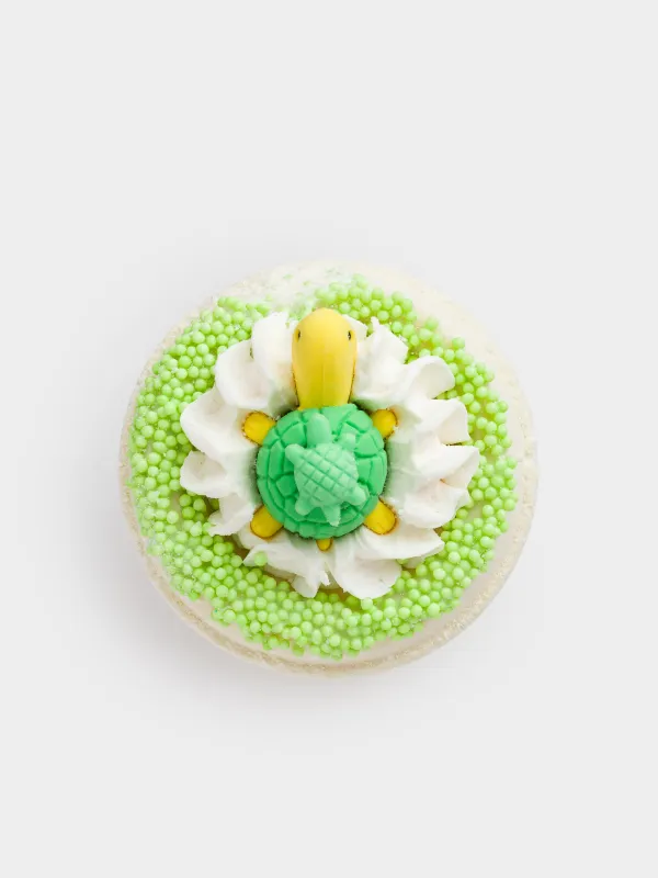 Бомбочка для ванны, 130 гр, с игрушкой, экрю, Смузи ананас и лайм, Черепашки, Aquatic animals, image-0