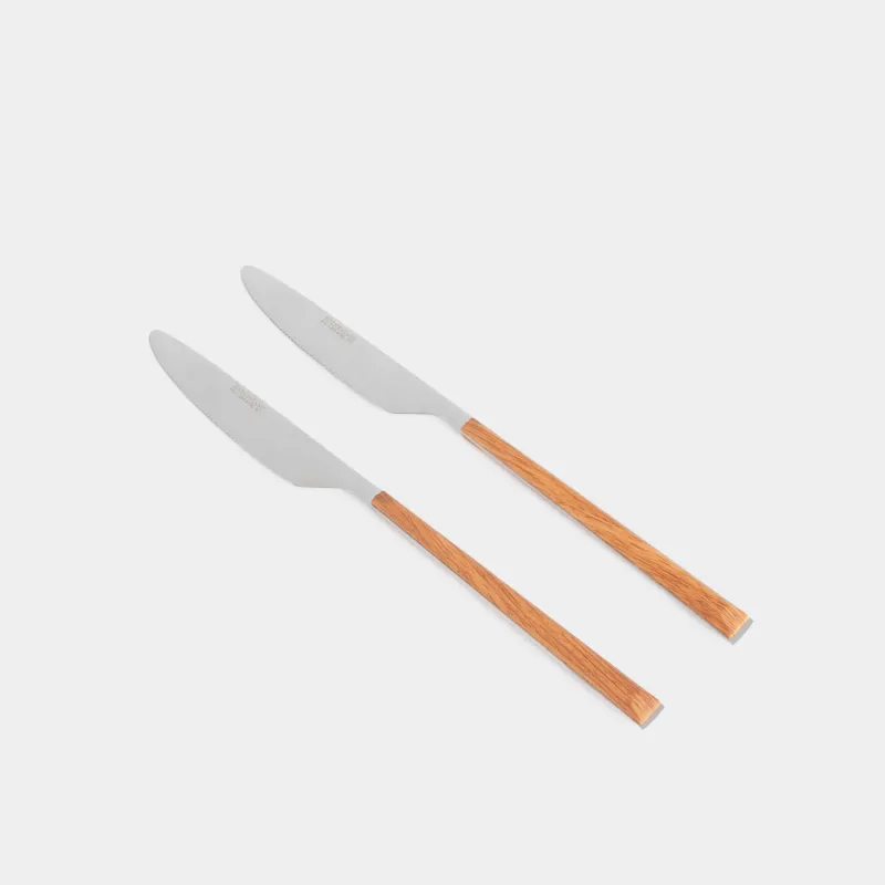 Үстел пышағы, 2 дана, болат/пластик, қоңыр, Prague