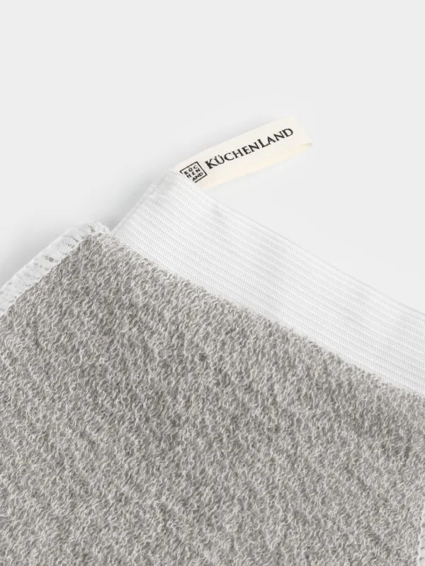 Душқа арналған жиынтық, 2 зат, жөке-таспа/жөке-қолғап, нейлон/мақта, сұр, Unique spa, image-1