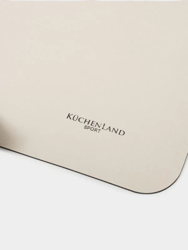 Йога және фитнес төсеніші, 1,8 м, TPE, қара / сарғылт-қоңыр, спорт, image-2