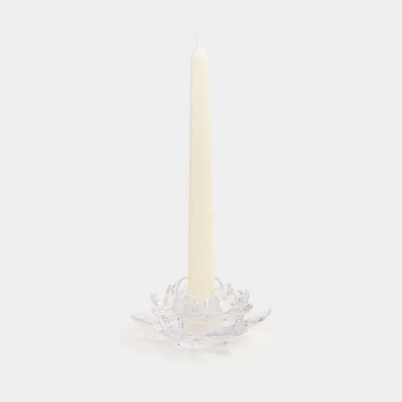 Подсвечник, 12x5 см, для чайной/тонкой свечи, стекло, Лотос, Lotus, image-5