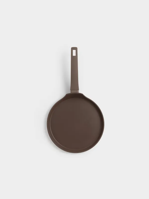 Сковорода блинная, 24 см, с покрытием, алюминий, коричневая, Brown rock, image-2
