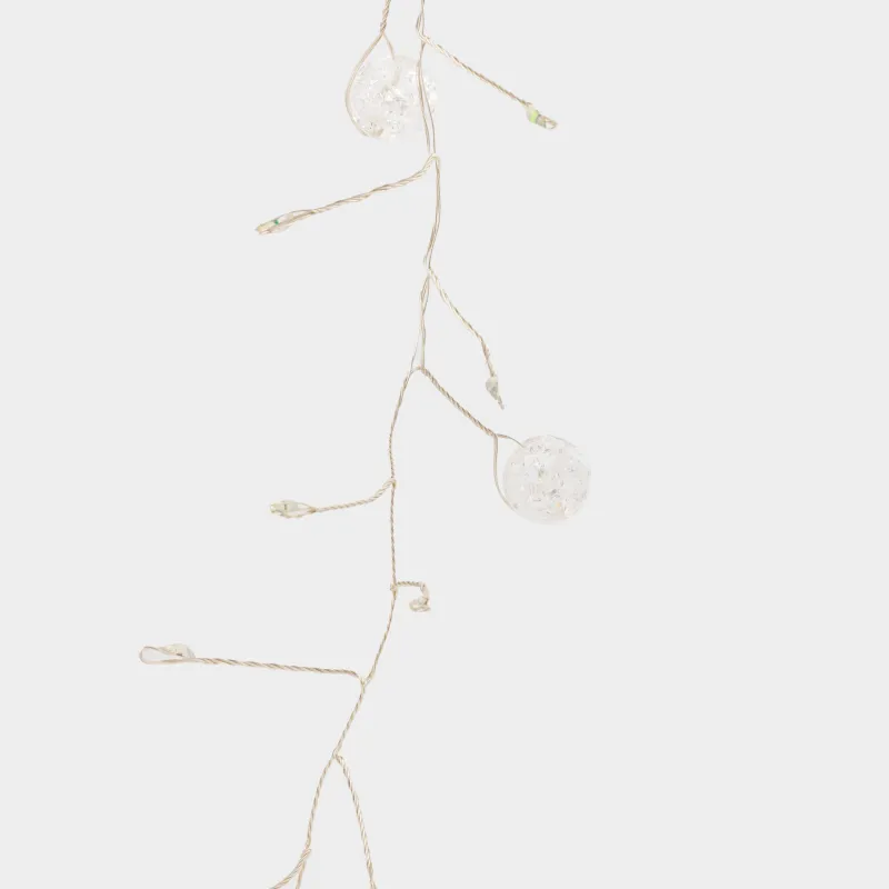 Гирлянда декоративная, 1,5 м, с подсветкой, 80 ламп, акрил/пластик, цветная, Шары, Christmas, image-2