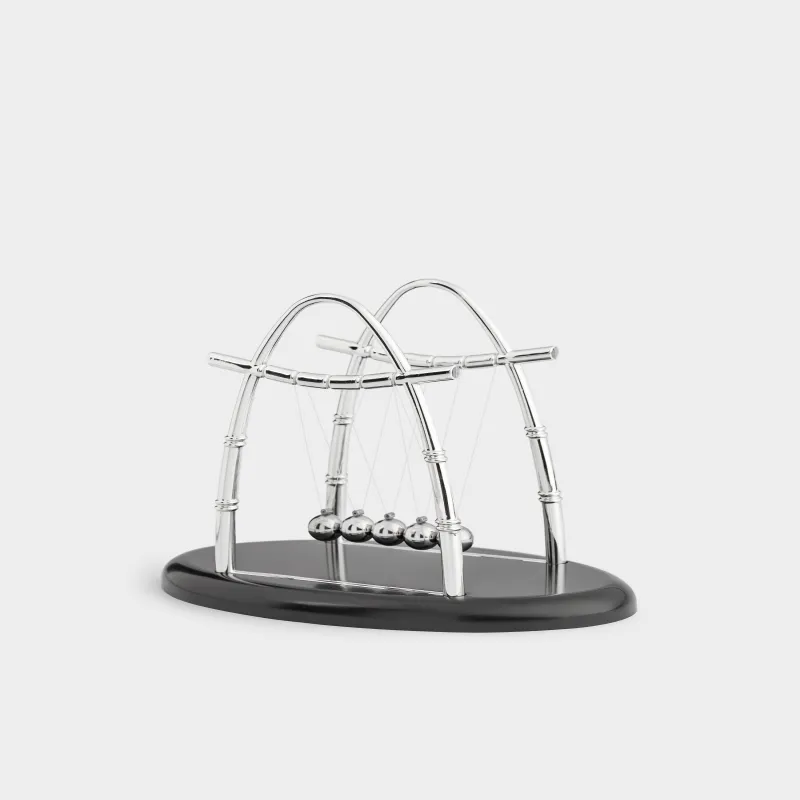 Маятник-антистресс, 18х15 см, пластик/болат, қара, Ньютон бесігі, Collection, image-2