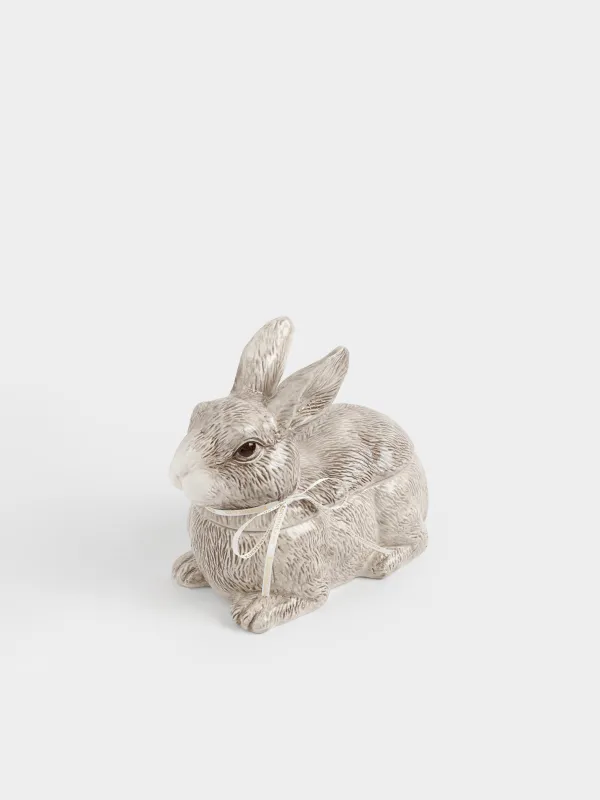 Сақтау ыдысы, 21х18 см, 800 мл, керамика, қоңыр, Қоян, Easter lace, image-1