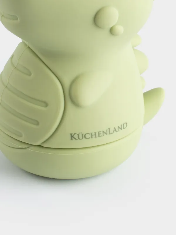 Шомылатын ойыншық, 9х7 см, силикон, жасыл, Шашыратқыш динозавр, Dino, image-2