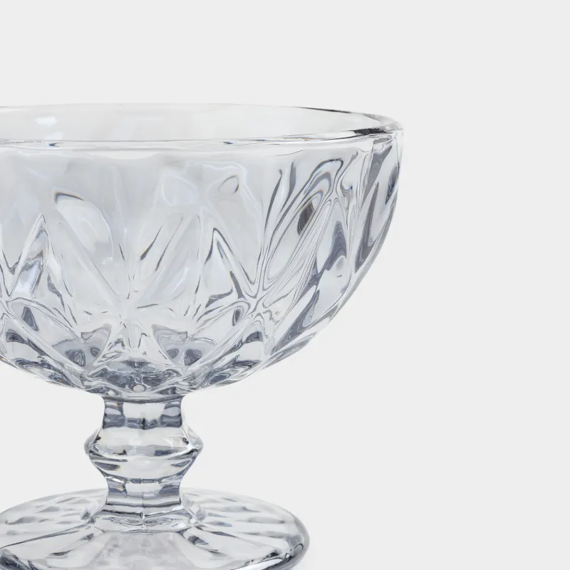 Креманка, 12 см, 320 мл, стекло Р, серая, Rhomb color, image-4