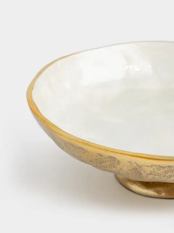 Блюдо на ножке, 23х8 см, Fantastic gold, image-3