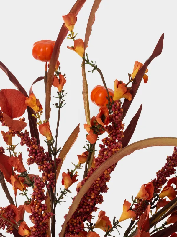 Ветка декоративная, 55 см, пластик/бумага, Цветы и тыквы, Forest symphony decor, image-2