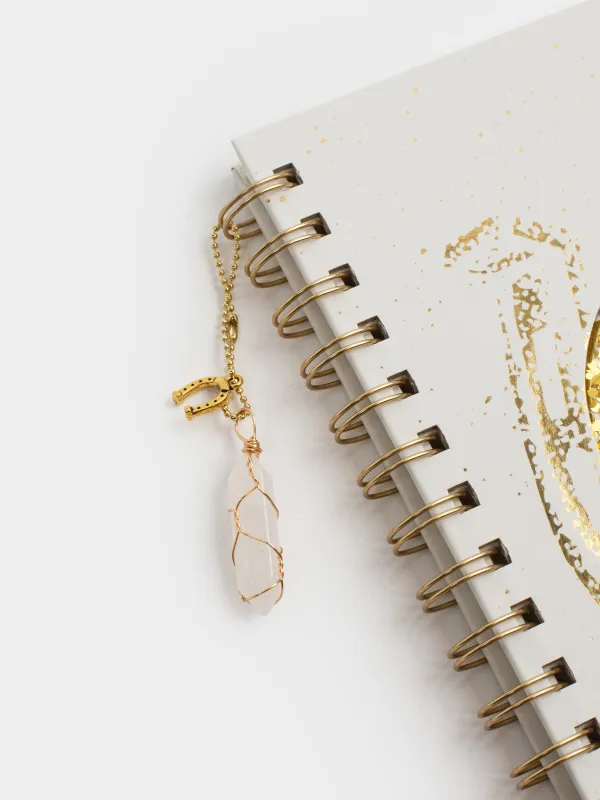 Жазбаға арналған блокнот, 16х20 см, 70 л, сақиналы, аспасы бар, экрю, Таға, Stationery gold, image-1