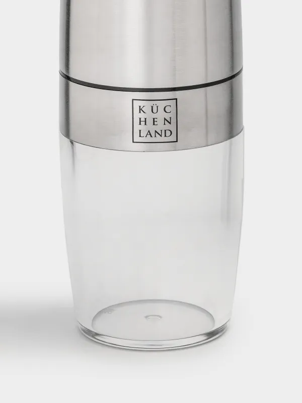 Мельница для специй, 20 см, гравитационная, сталь/акрил, LED W, Spicy, image-1