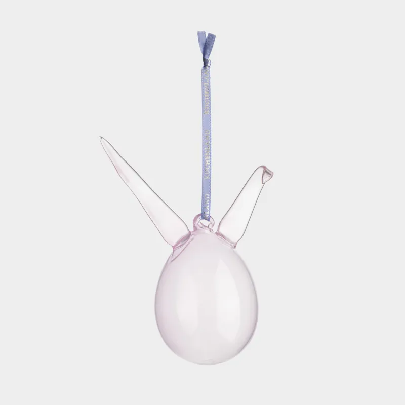 Сәндік салпыншақ, 9х13 см, шыны, түрлі-түсті, құлақтары бар Пасха жұмыртқасы, Flora Easter