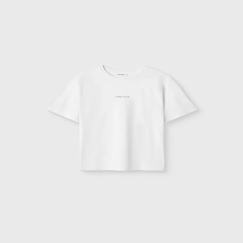 Әйелдер футболкасы, өлшемі XS, мақта, сүт түстес, Creative, Blanche, image-5