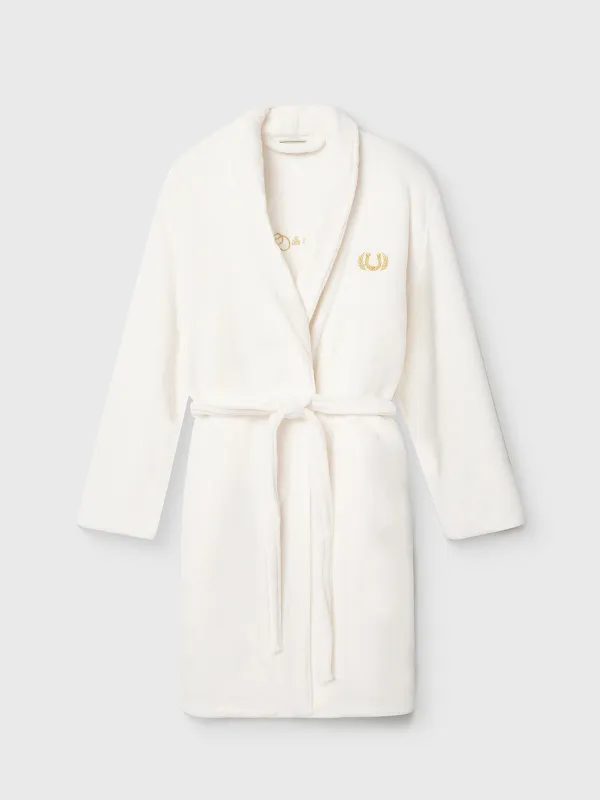 Әйелдер халаты, үйге арналған, өлшемі S-M, ұзын жеңді, флис, сүт түстес, Lucky&Rich, Jack, image-6