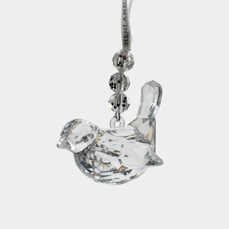 Игрушка елочная, 6 см, акрил, Птица, Figure crystal