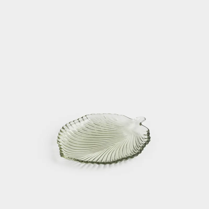 Ыдыс, 17х20х2 см, шыны Р, жасыл, Жапырақ, Clear pattern, image-3