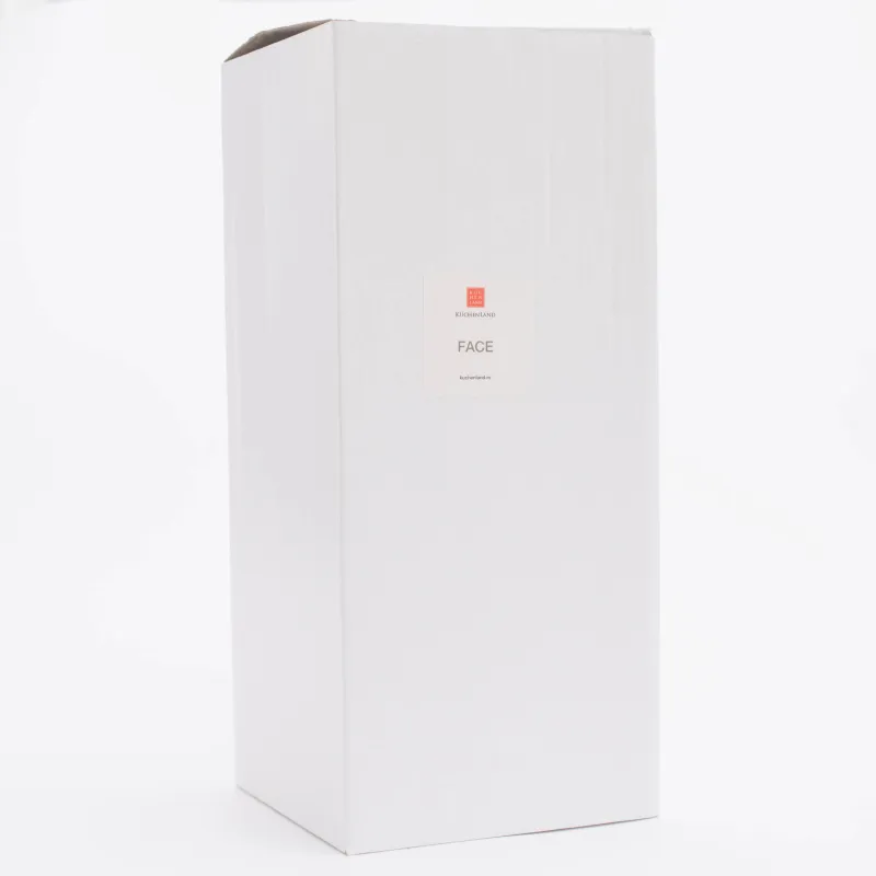 Гүл вазасы, 34 см, сәндік, керамика, ақ, Алтын сырға таққан қыз, Face, image-4