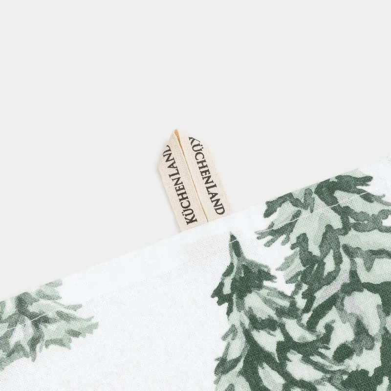 Полотенце кухонное, 40х60 см, хлопок, белое, Ели, Tree, image-3