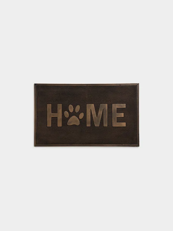 Есік алдындағы кілемше, 45х75 см, резеңке, қола-қара, Home, Home deco, image-0