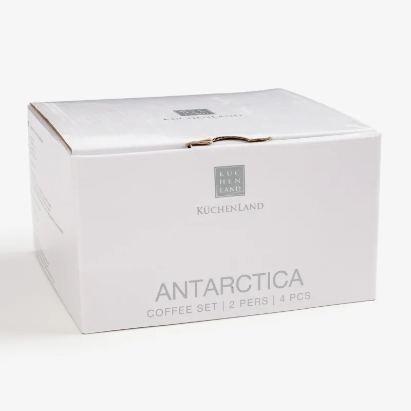 Кофе жұбы, 2 тұлға, 4 зат, 110 мл, фарфор F, Antarctica, image-6