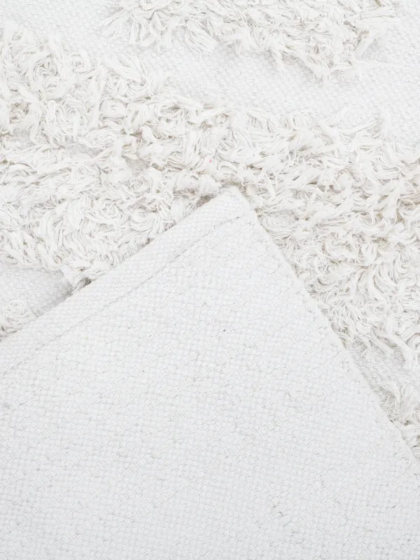 Кілем, 120х180 см, қадалармен, мақта, экру, Cage pattern, image-2