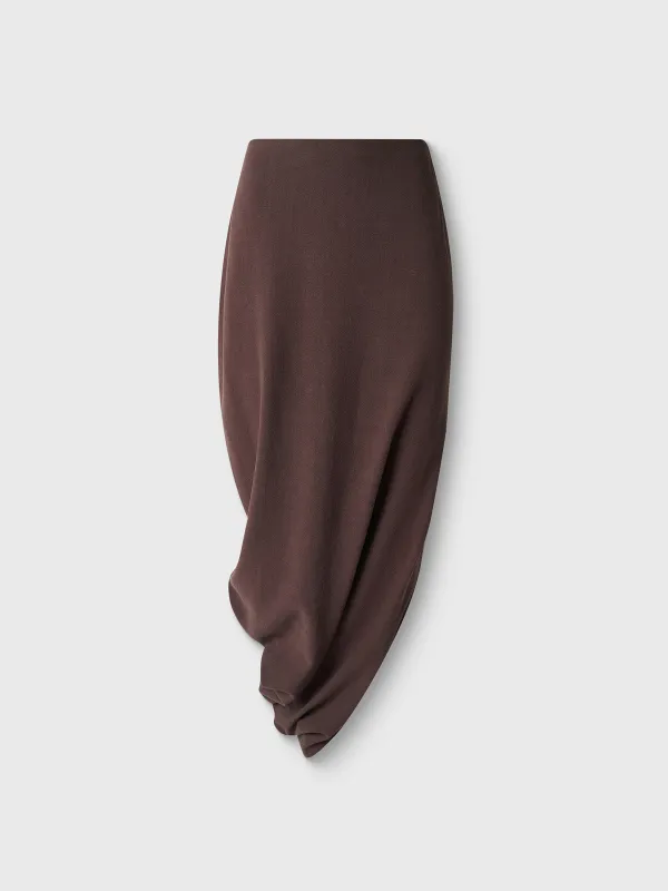 Әйелдер белдемшесі, макси, өлшемі XS, вискоза/зығыр, қоңыр, Blanka, image-4