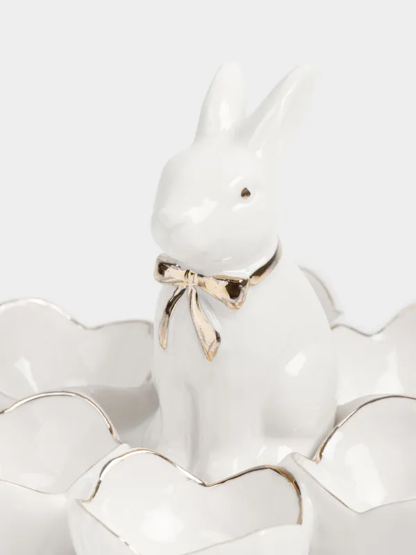 Блюдо пасхальное, 15 см, 6 отделений, Кролик, Rustic Easter, image-3