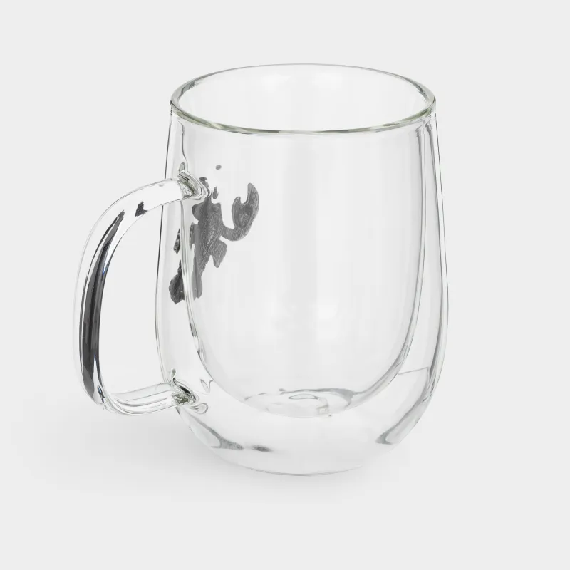 Саптыаяқ, 350 мл, шыны Б/металл, күміс, Шаян, Air-zodiac, image-1